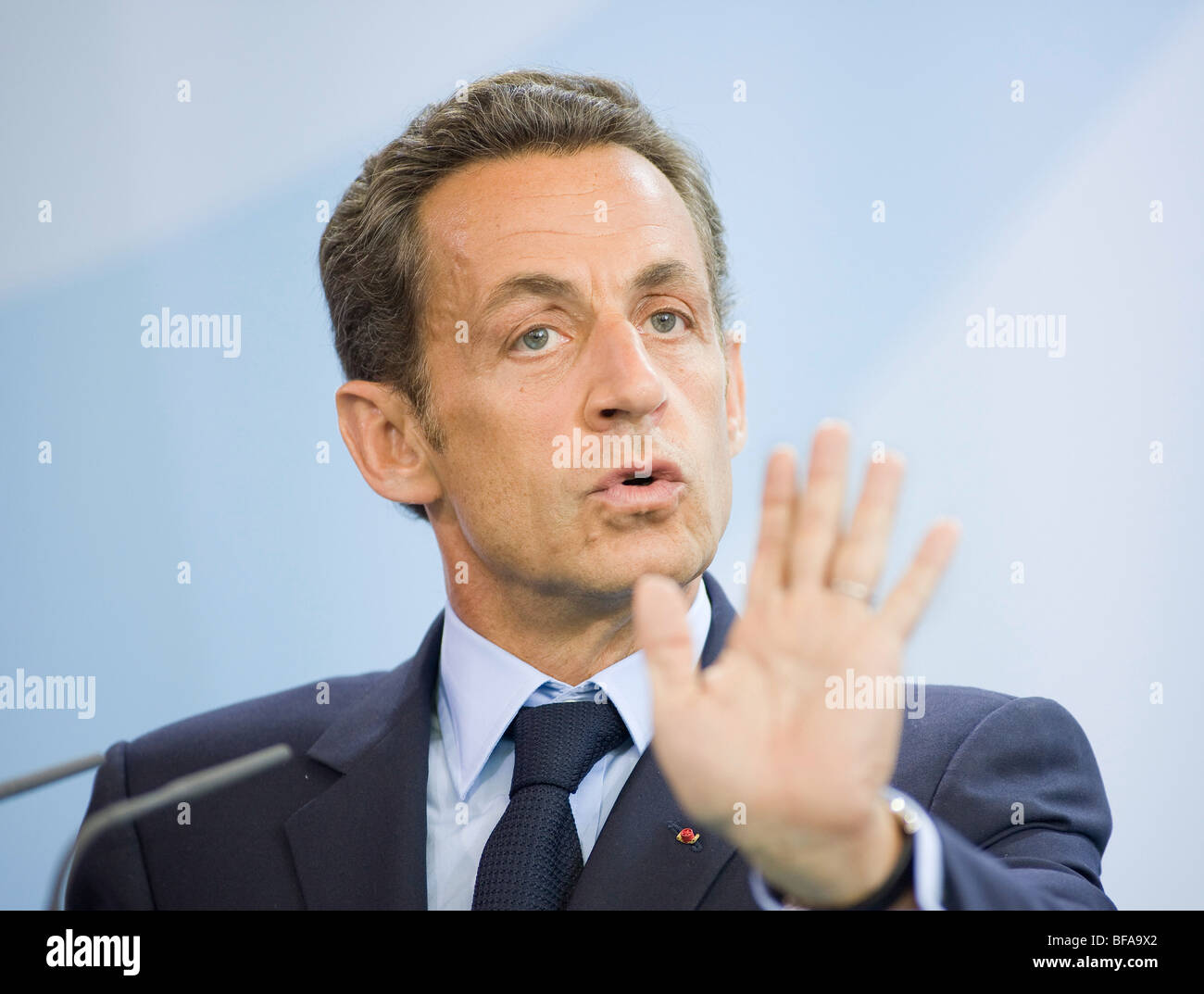 Nicolas Sarkozy , Staatspraesident der Republik Frankreich. Foto Stock