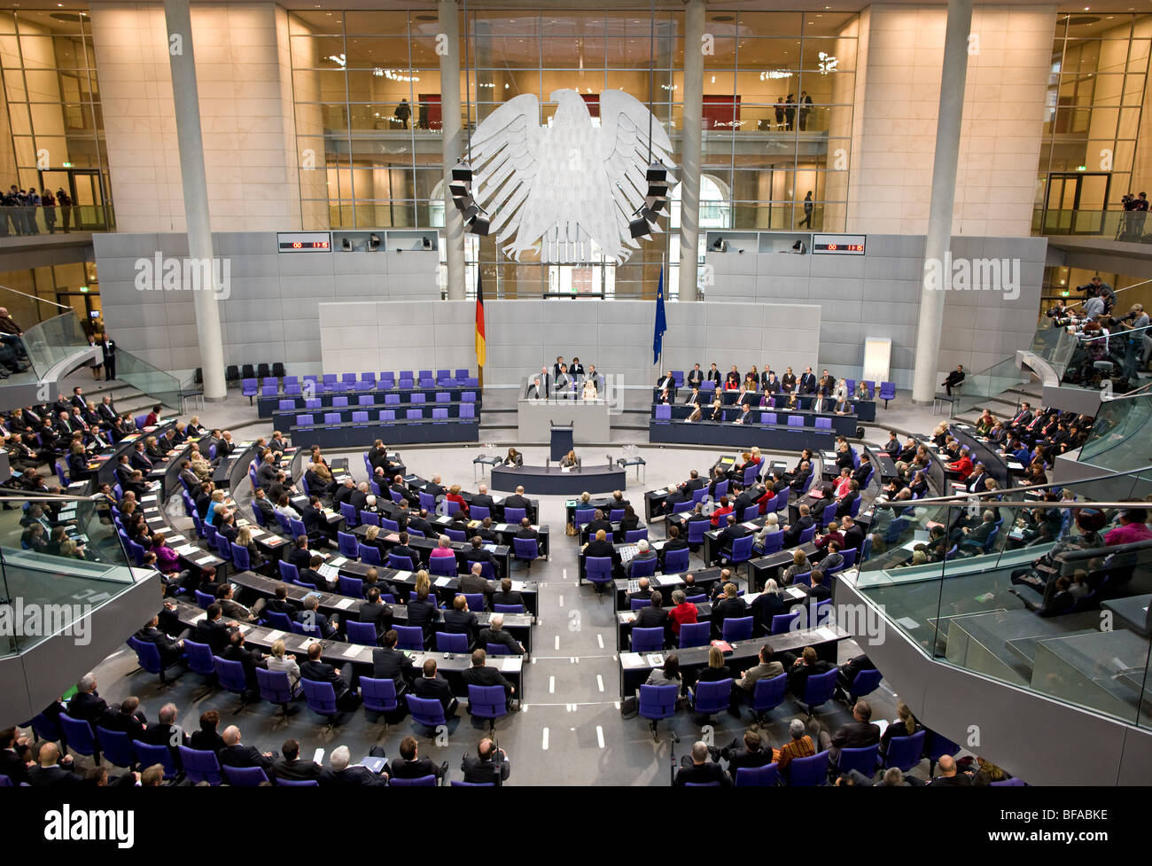 Plenum della Dieta federale Berlino, Germania Foto Stock