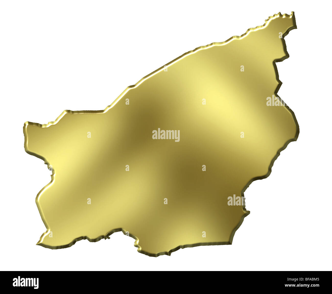 San Marino 3d golden mappa Foto Stock