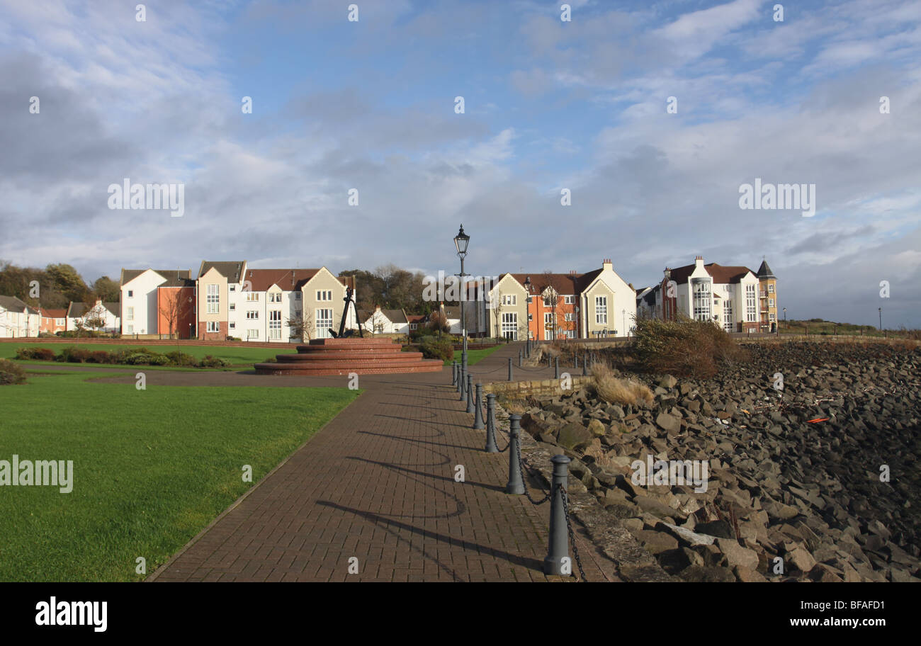Nuovo alloggiamento sviluppo St David's Harbor, Dalgety Bay, Fife Scozia Ottobre 2009 Foto Stock