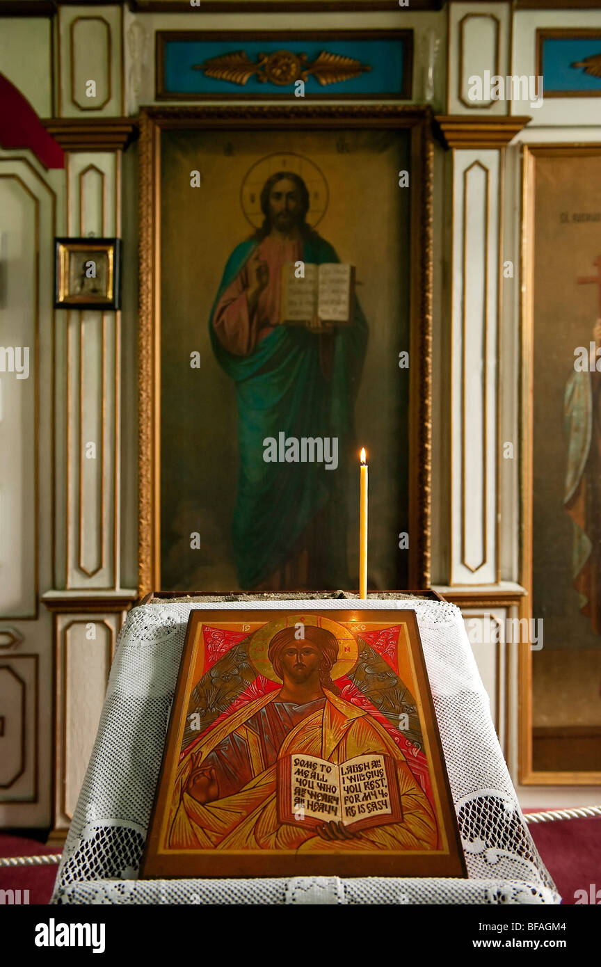 St Nicholas Chiesa ortodossa russa, juneau, Alaska, Stati Uniti d'America, Foto Stock