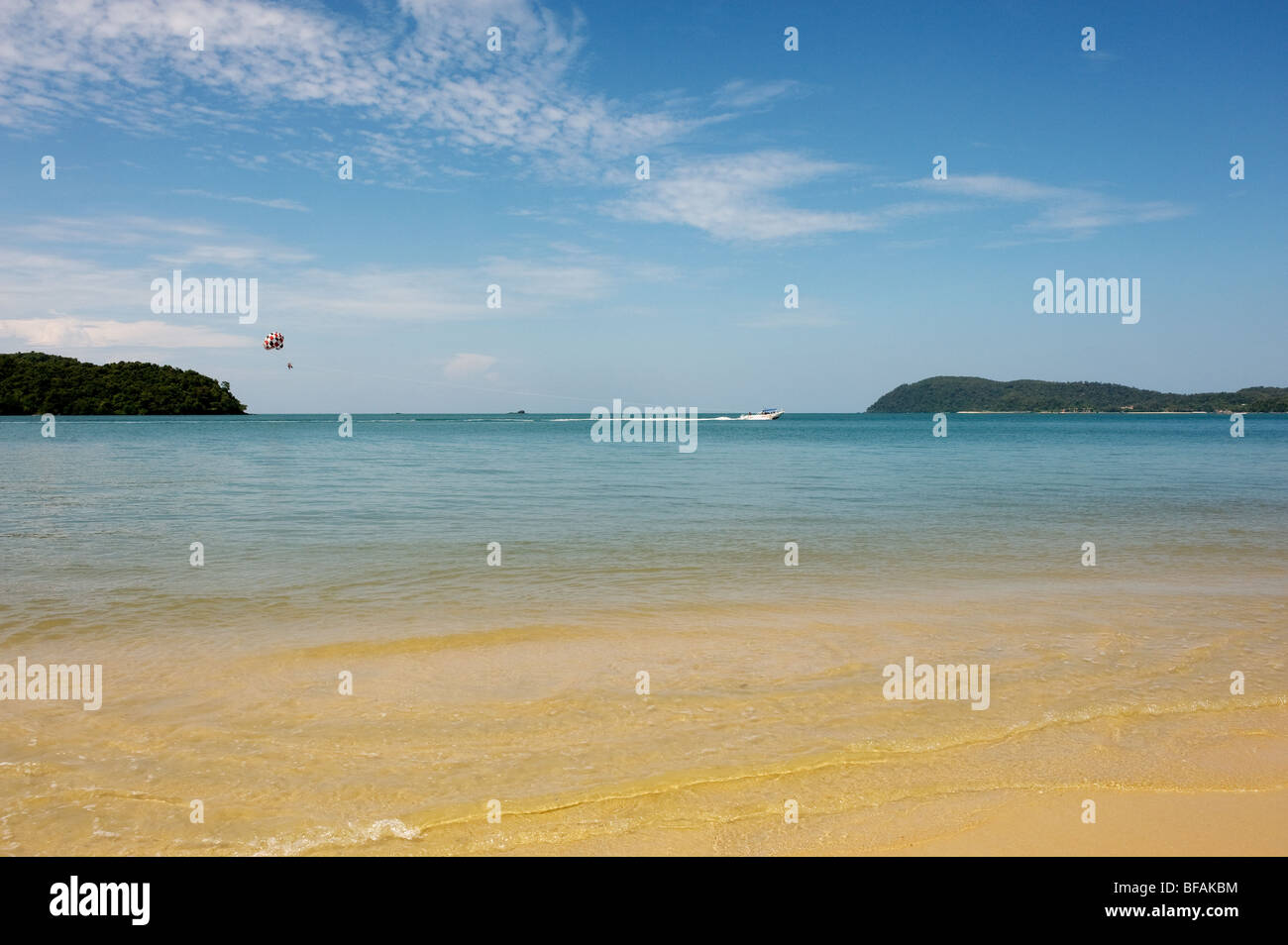 Para la vela al largo di Langkawi in Malaysia. Foto Stock