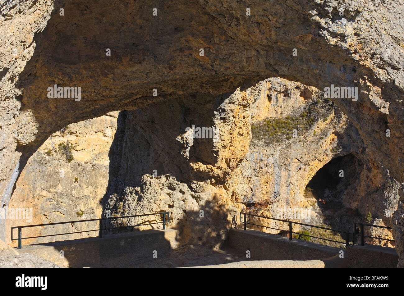 Ventana del Diablo (Devil s finestra), Villalba de la Sierra. Provincia Cuenca, Castilla-La Mancha, in Spagna Foto Stock