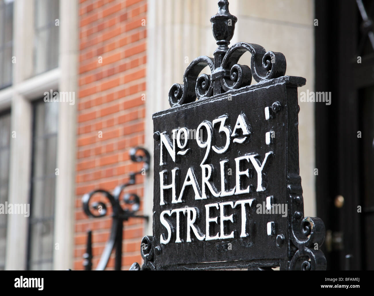 Accedi Harley Street, London W1 Foto Stock