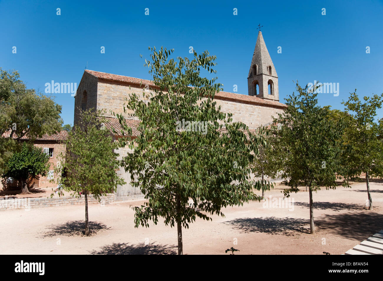 La cappella del monastero cistercense di Thoronet, Provence Sud della Francia Foto Stock