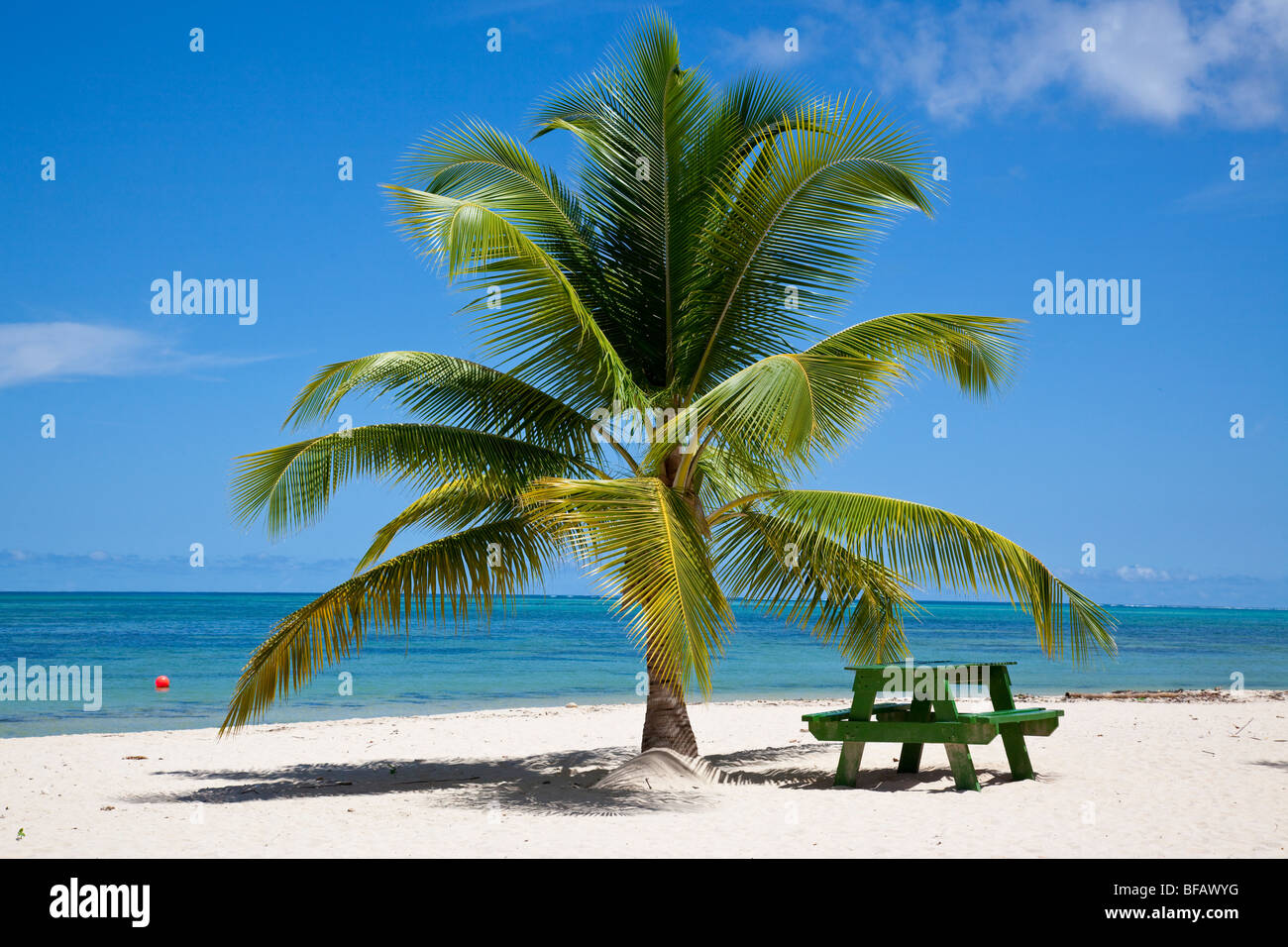 Pigeon Point Beach a Tobago Foto Stock