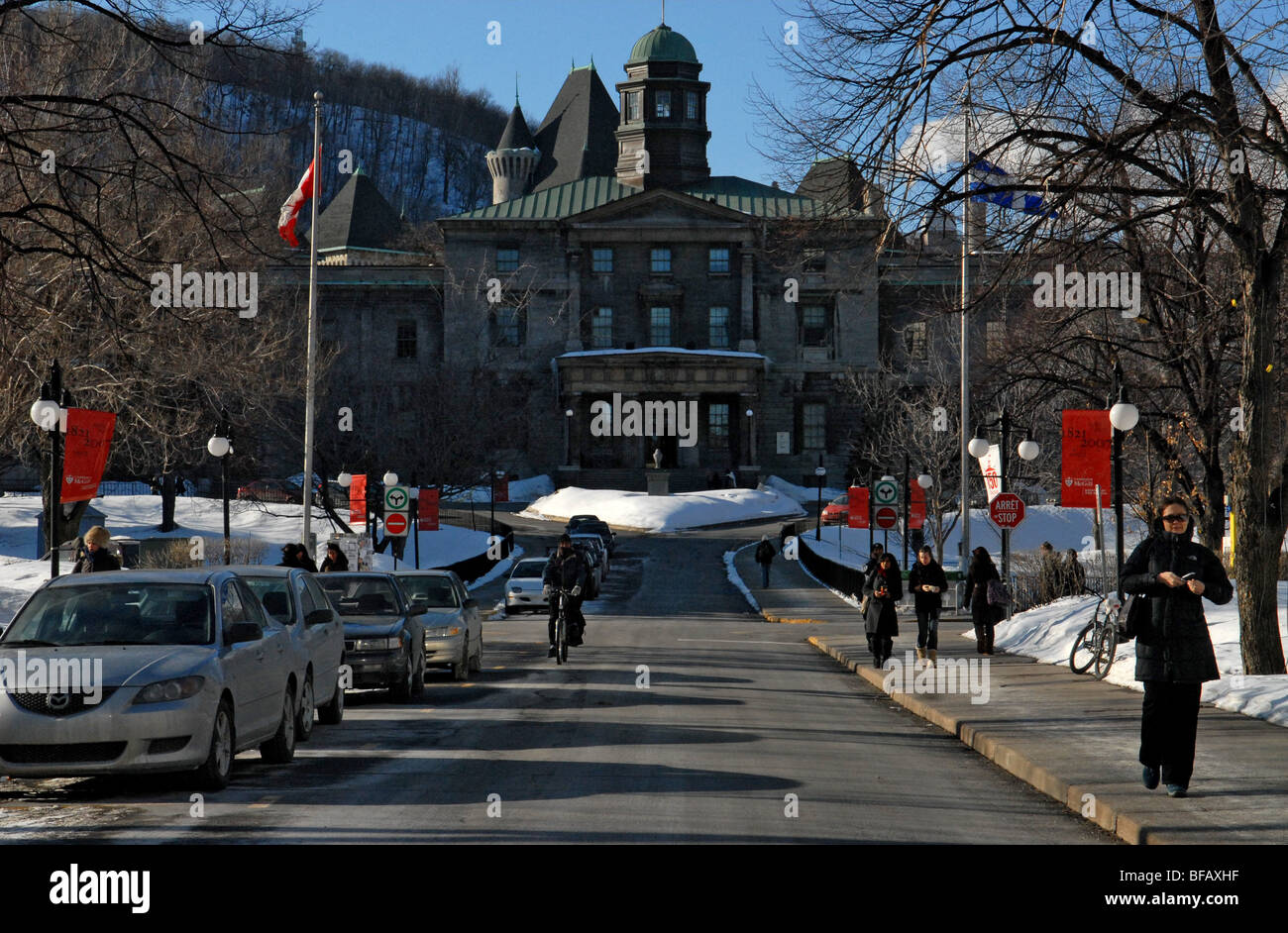 Presso la McGill University campus Montreal Canada Foto Stock