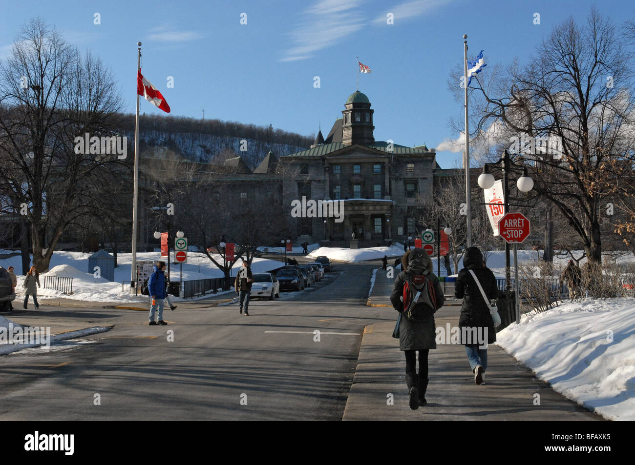 Presso la McGill University campus Montreal Canada Foto Stock