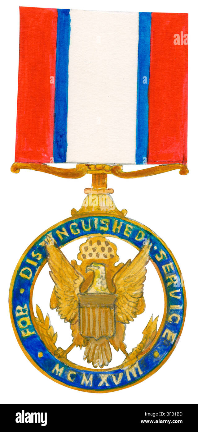 Distinguished Service Medal (esercito) Foto Stock