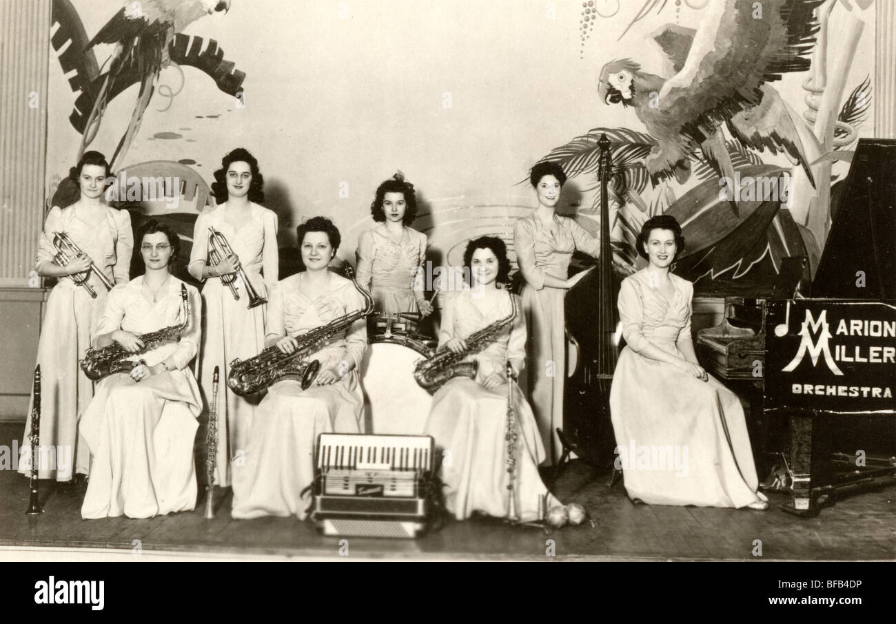 Marion Miller tutti ragazza Orchestra Foto Stock