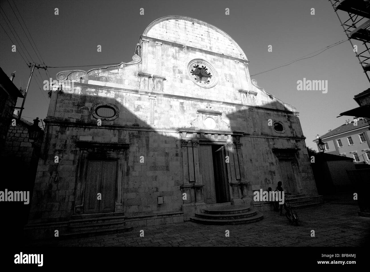 Chiesa di Santo Stefano, Stari Grad, Isola di Hvar, Croazia Foto Stock