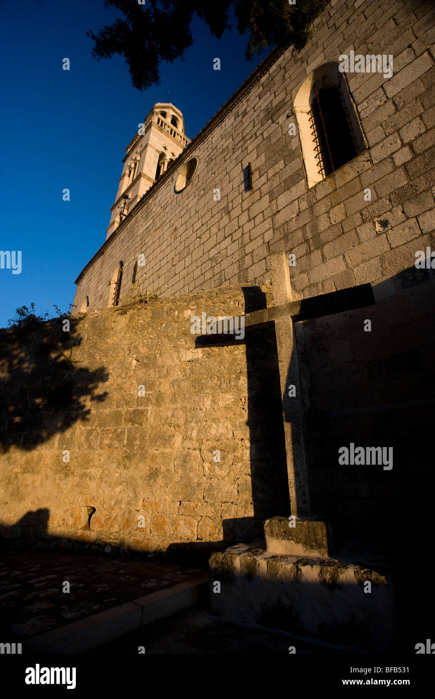 Monastero francescano, la citta di Hvar, Croazia Foto Stock