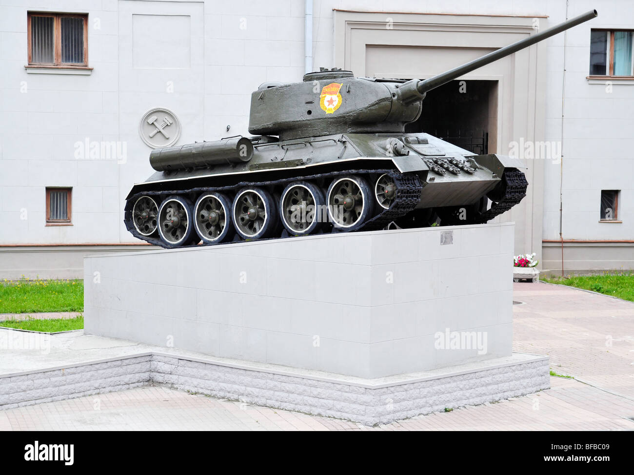 Memorial - Russo serbatoio T-34 Foto Stock