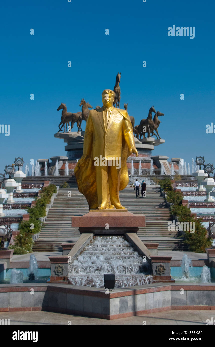 Fontana di cavalli Foto Stock