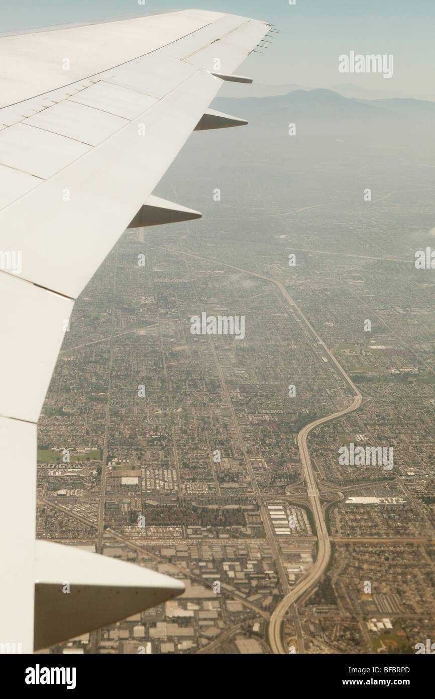 Aereo sopra Los Angeles Foto Stock