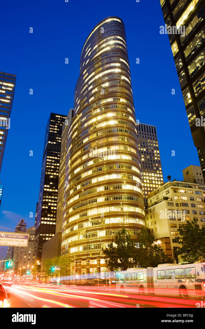 Bernard Madoff uffici erano in costruzione rossetto, grattacielo postmoderno da Philip Johnson, New York City Foto Stock