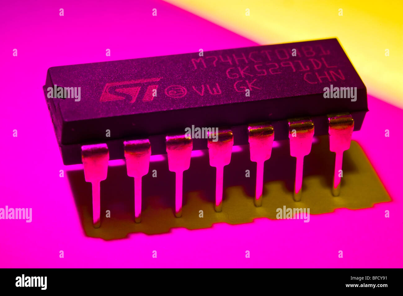 Chip di silicio Foto Stock