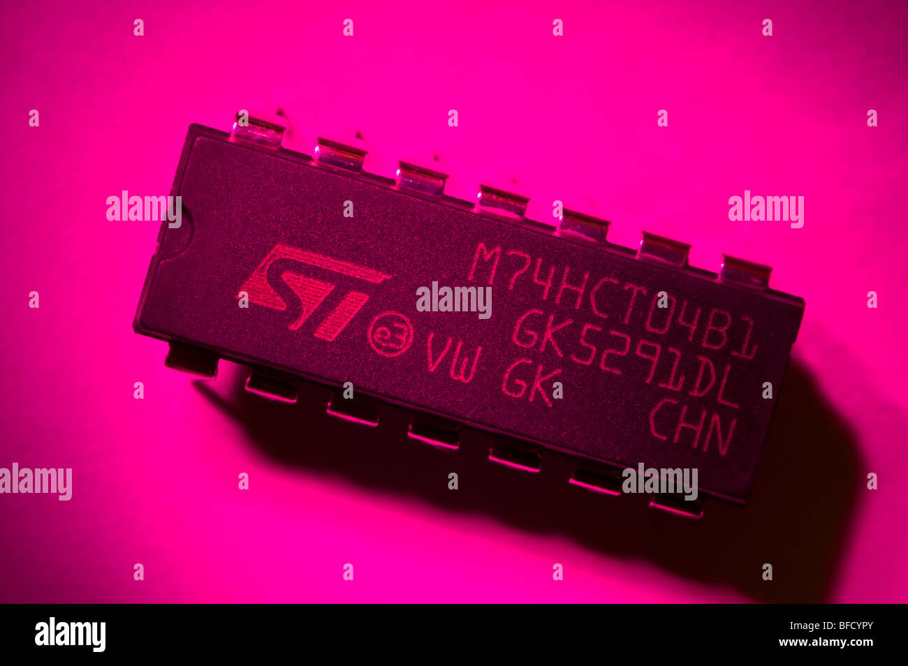 Chip di silicio Foto Stock