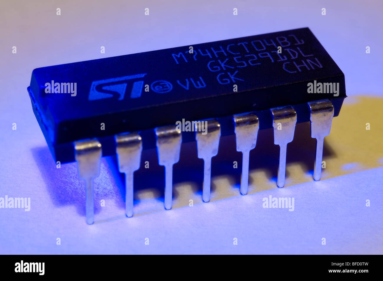 Chip di silicio Foto Stock