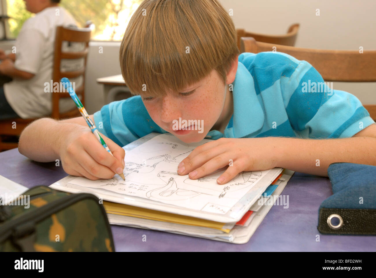 Civano comunità Scuola di Tucson, Arizona, USA, ha vinto il primo premio in un concorso nazionale come la scuola più verde in America. Foto Stock