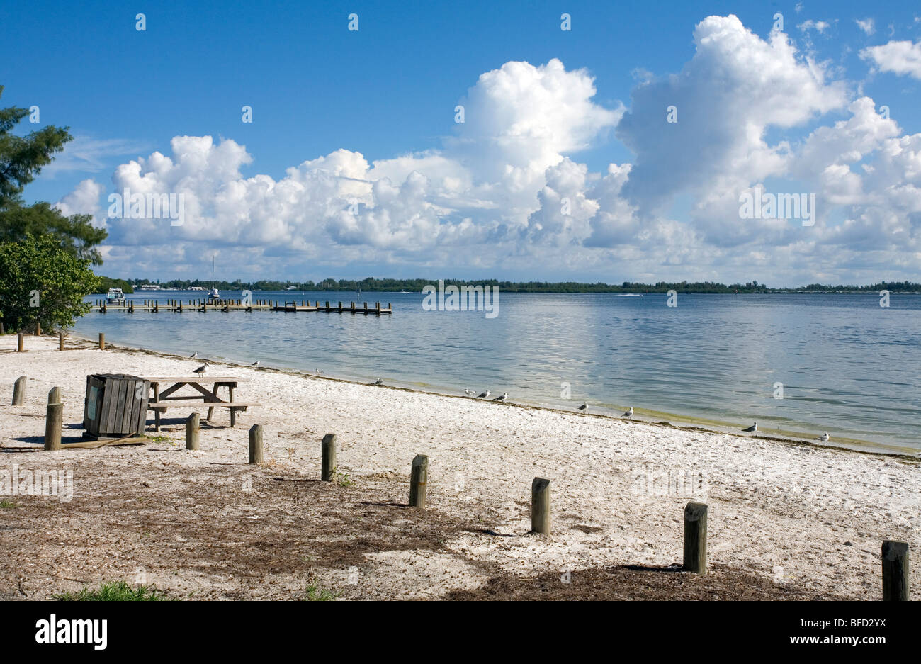 Anna Maria Island Beach a Sarasota County sulla costa del sole della Florida Centrale, STATI UNITI D'AMERICA Foto Stock