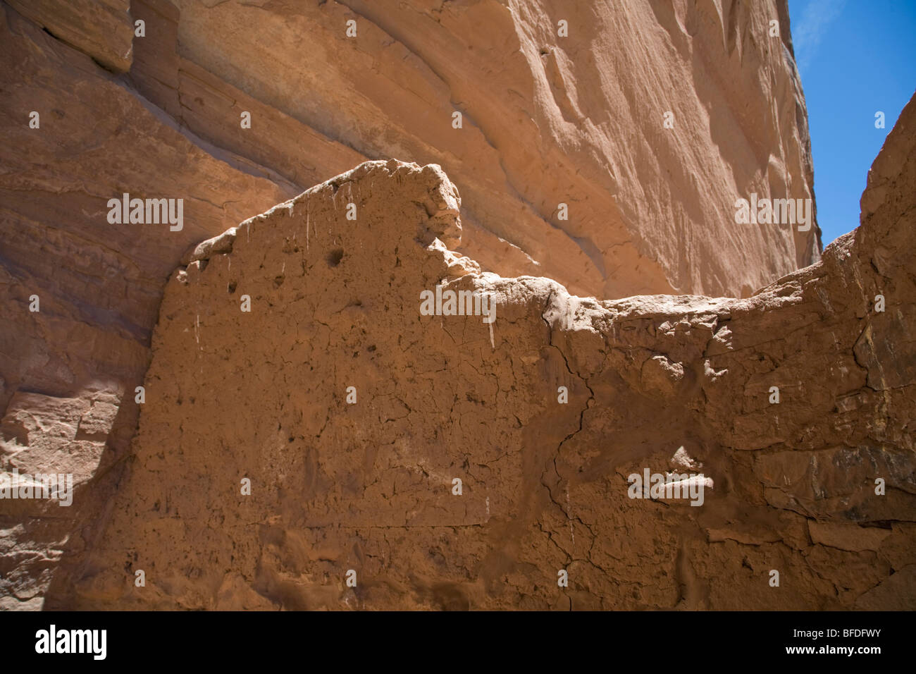 Utah Grand Gulch è casa di innumerevoli reperti preistorici cliff dwellings e arte rupestre. Foto Stock