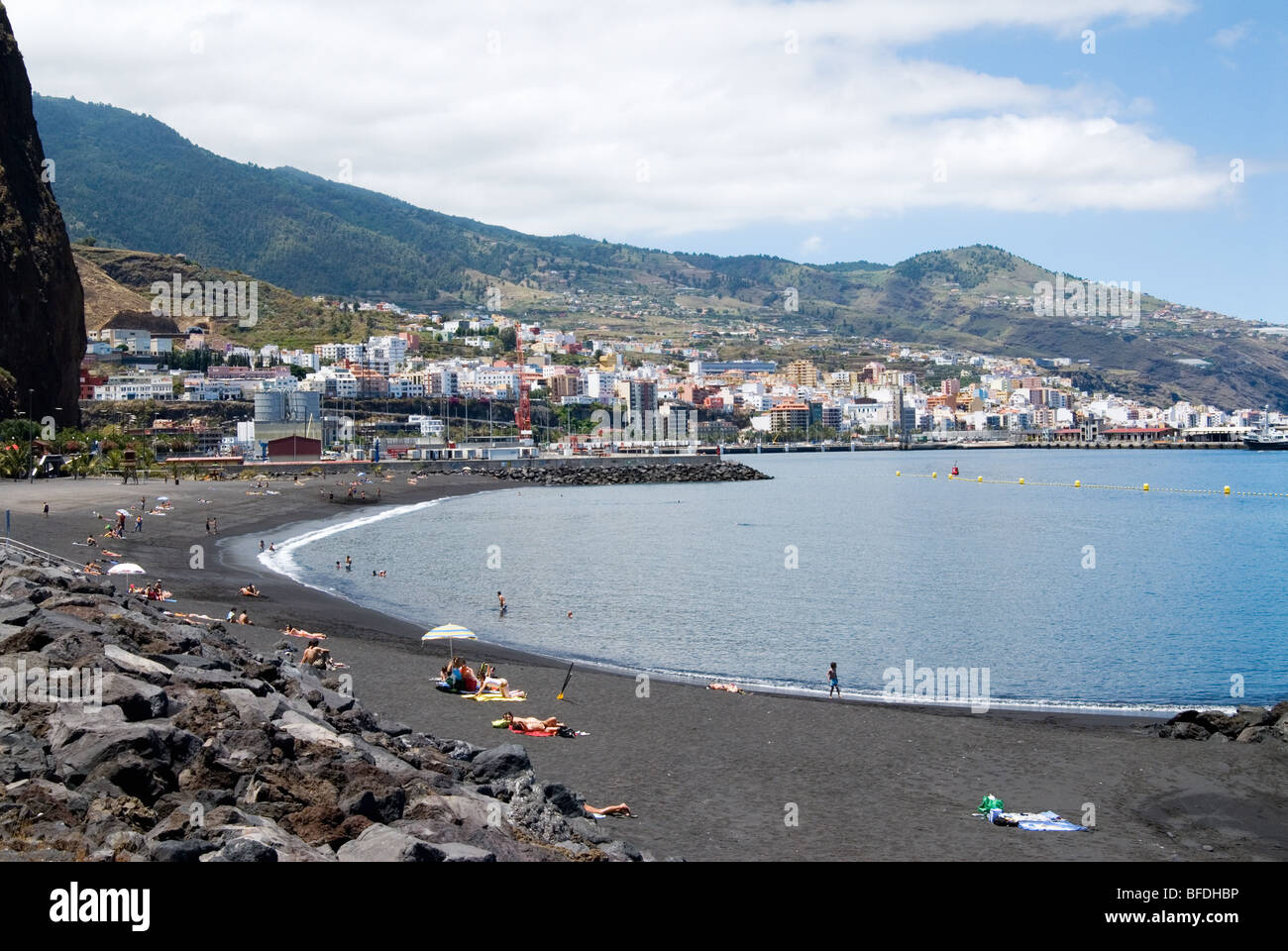 Via Vuota in Santa Cruz, La Palma, Isole Canarie, Spagna Immagine Stock