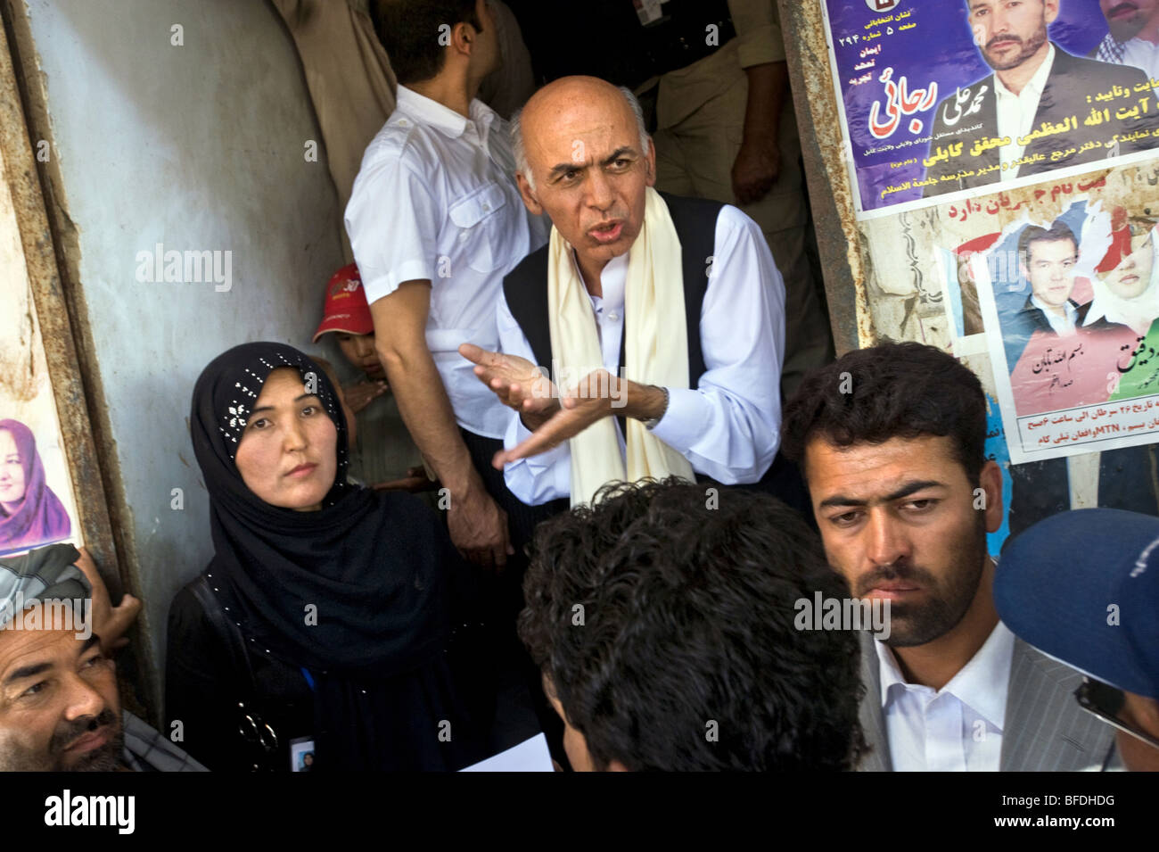 Candidato per la presidenza Afghana Foto Stock