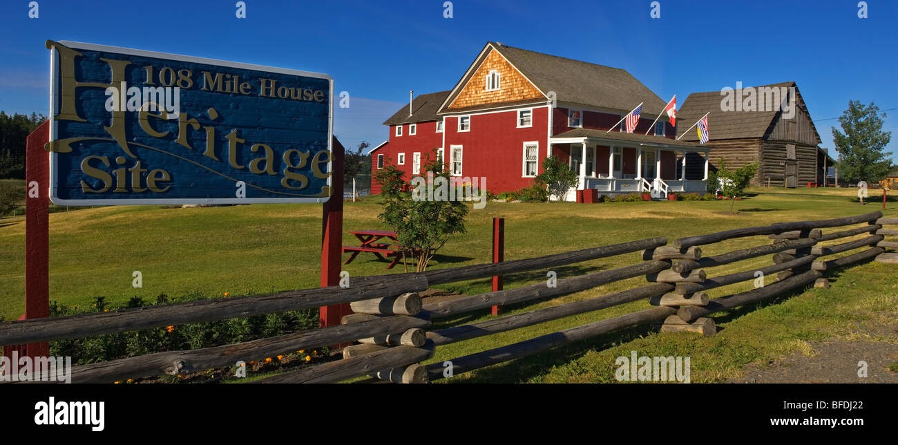 108 Mile House Heritage Site a 108 Mile Ranch, British Columbia, Canada Foto Stock