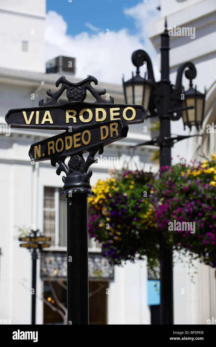 Rodeo Drive Beverley Hills California USA Foto Stock