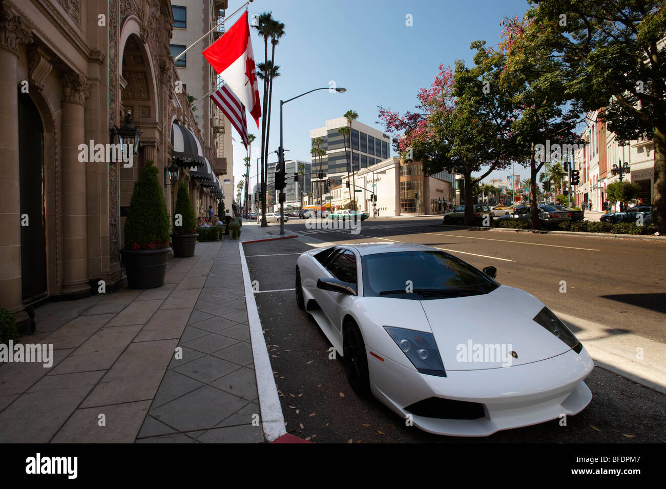 Rodeo Drive Beverley Hills California USA Foto Stock