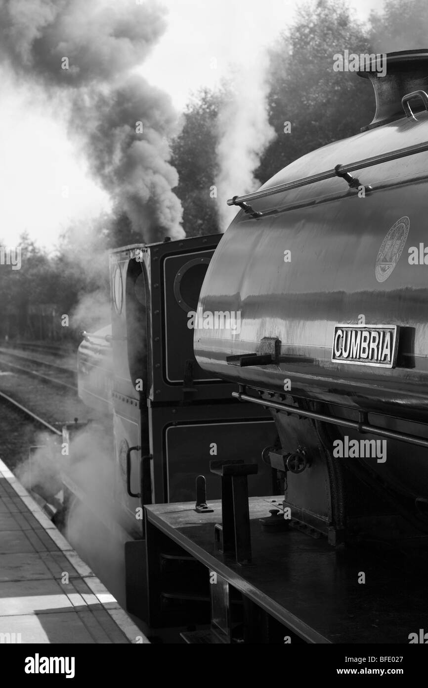 Serbatoio motori John Howe e Cumbria doppia voce sul Ribble Steam Railway Preston Lancashire Foto Stock