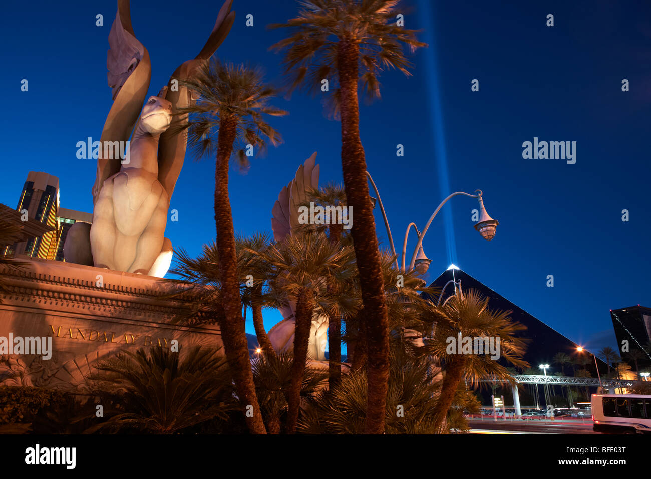 Mandalay Bay Hotel famoso Casino - Las Vegas Boulevard - la striscia Foto Stock