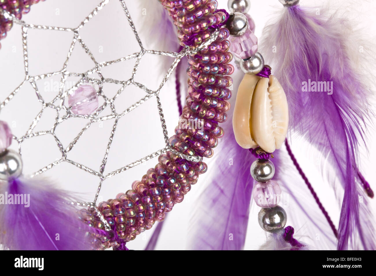 Un dream catcher dettaglio. Foto Stock