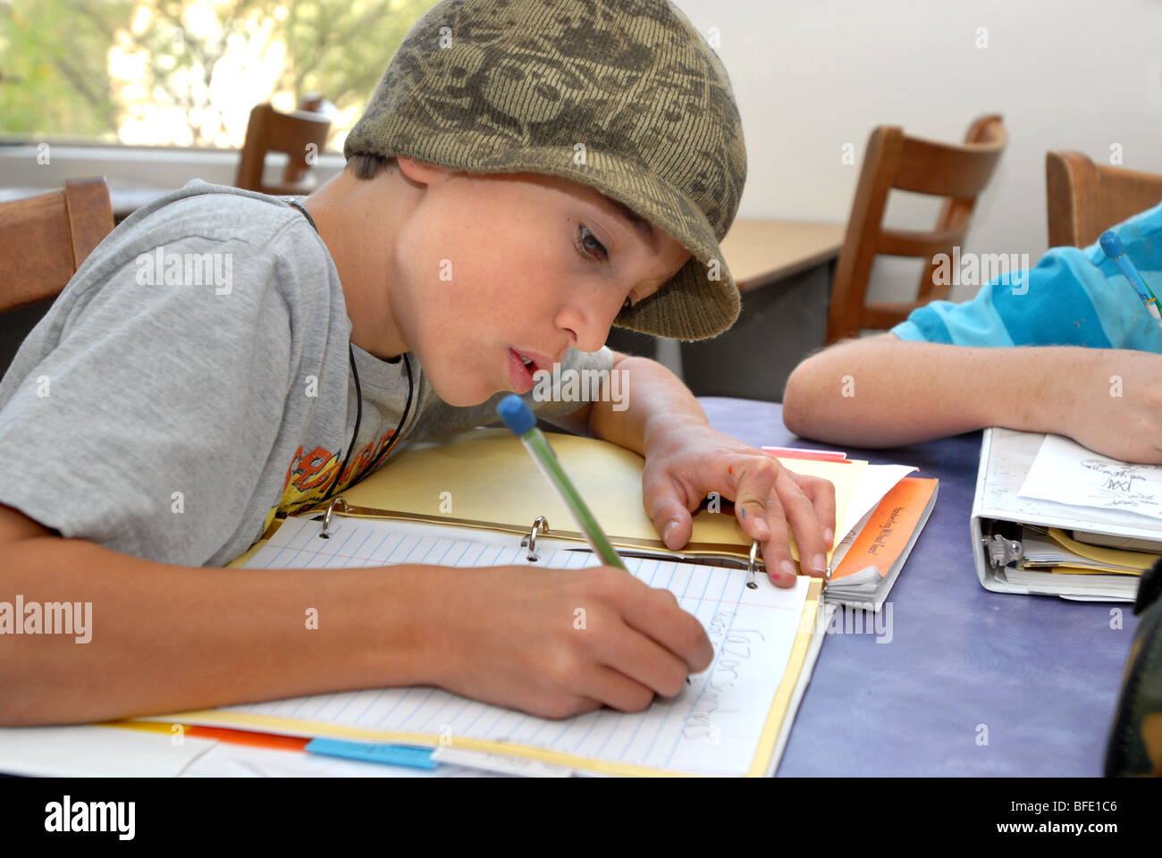 Civano comunità Scuola di Tucson, Arizona, USA, ha vinto il primo premio in un concorso nazionale come la scuola più verde in America. Foto Stock