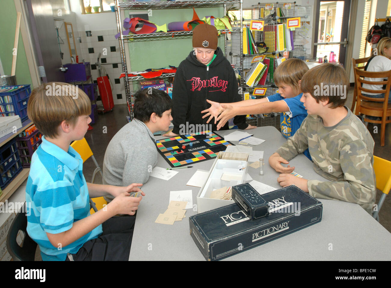 Civano comunità Scuola di Tucson, Arizona, USA, ha vinto il primo premio in un concorso nazionale come la scuola più verde in America. Foto Stock