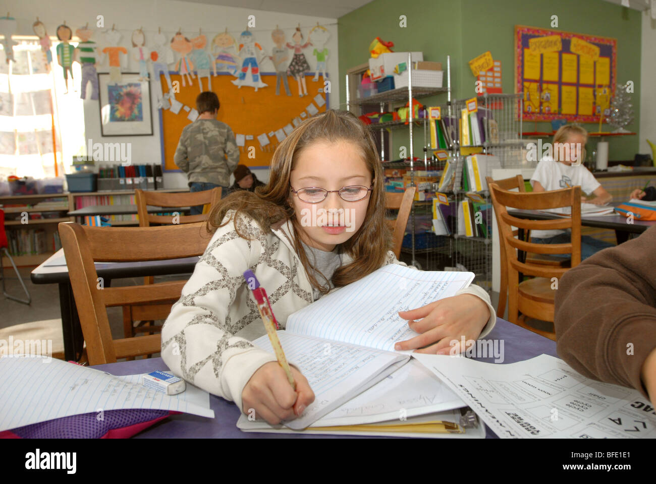 Civano comunità Scuola di Tucson, Arizona, USA, ha vinto il primo premio in un concorso nazionale come la scuola più verde in America. Foto Stock