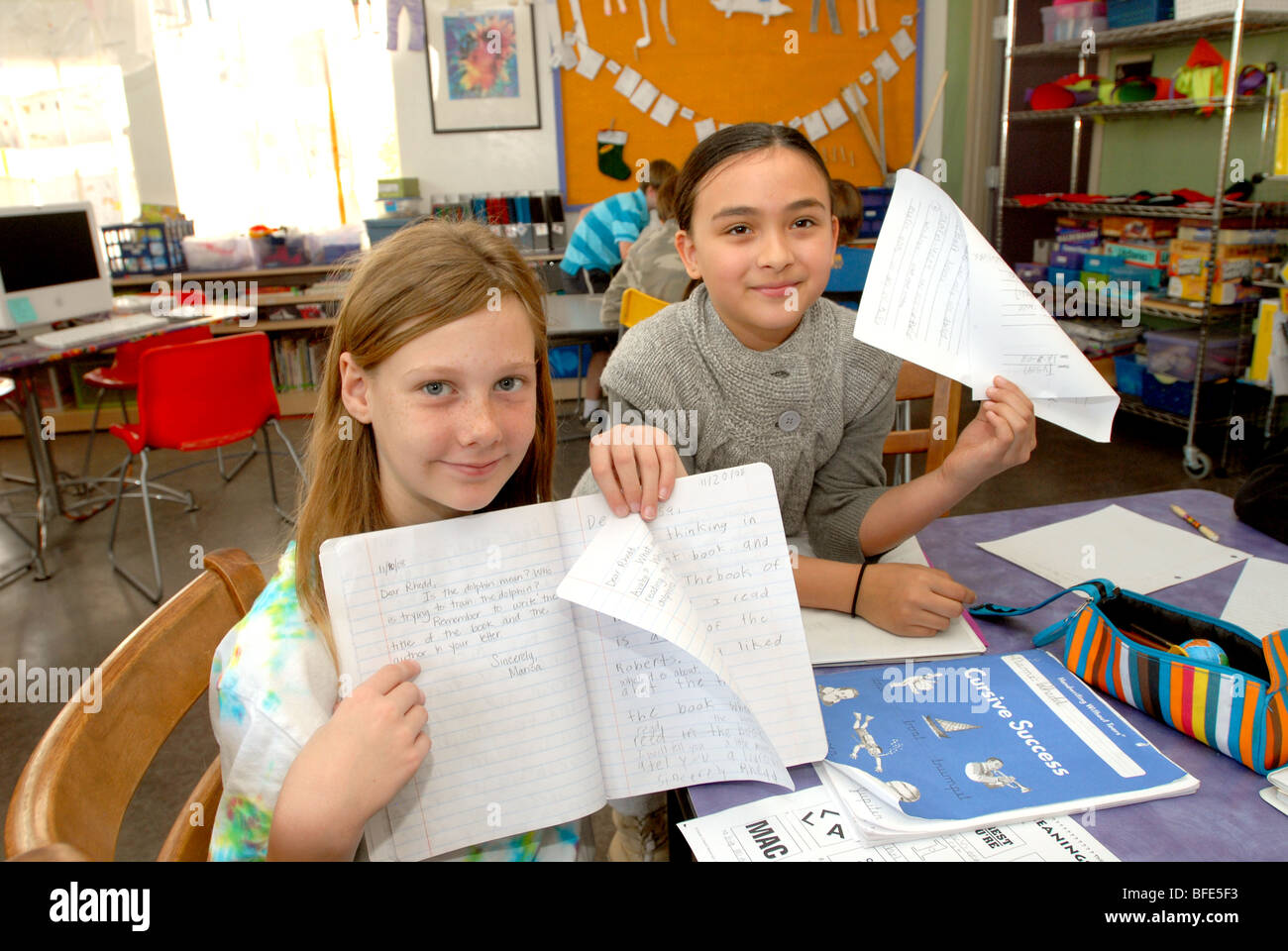 Civano comunità Scuola di Tucson, Arizona, USA, ha vinto il primo premio in un concorso nazionale come la scuola più verde in America. Foto Stock