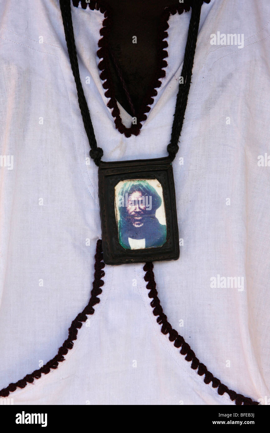 Sénégal Abene Baye Fall islamica Mouride 's badge Foto Stock