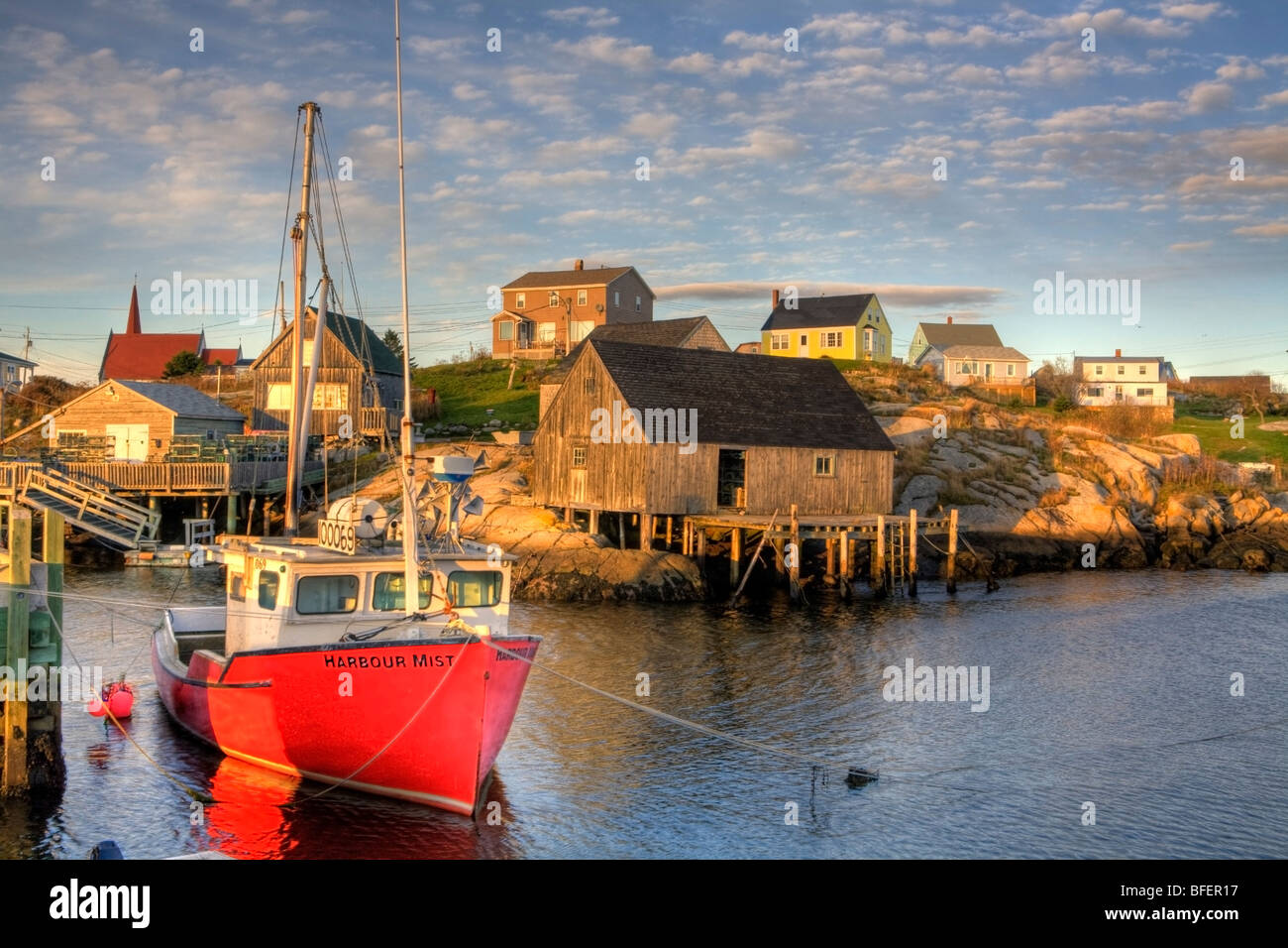 Barche da pesca, Peggy's Cove, Nova Scotia, Canada Foto Stock