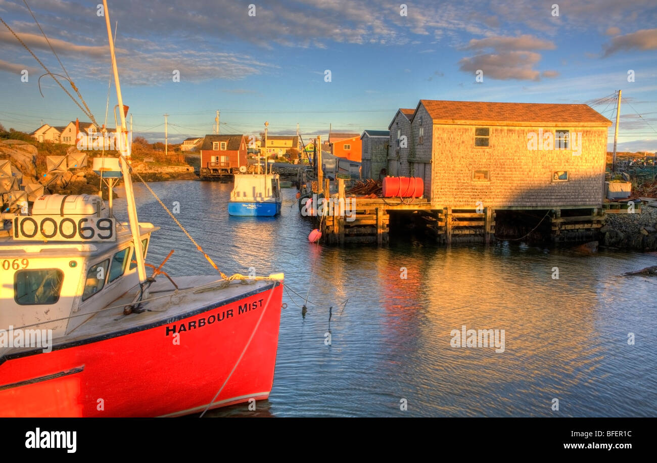 Barche da pesca, Peggy's Cove, Nova Scotia, Canada Foto Stock