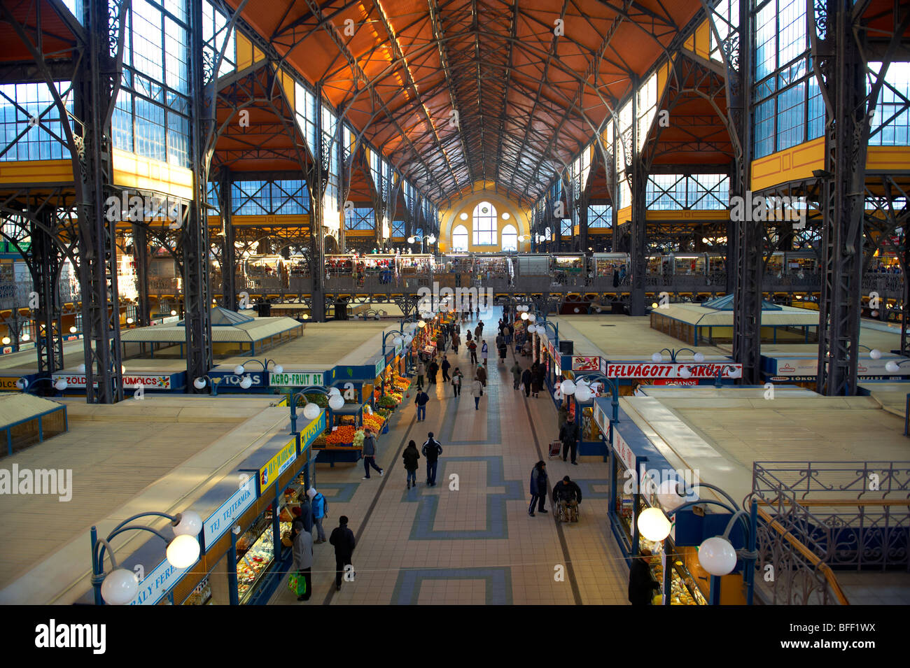 Mercato Centrale ( Nagycsarnok ) Budapest, Ungheria Foto Stock