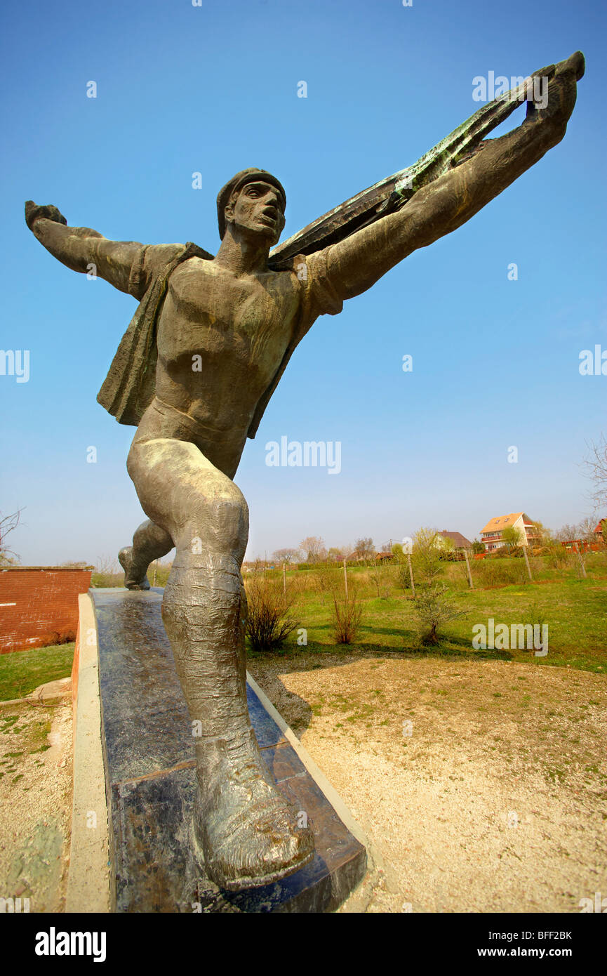 Repubblica dei Consigli monumento - Memento Sculpture Park ( Szobaopark ) Budapest, Ungheria Foto Stock