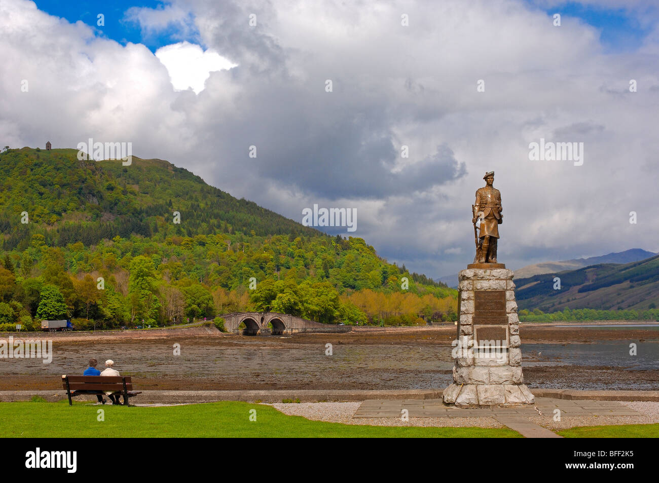 Prima guerra mondiale memorial, Inveraray, Argyll & Bute, Scotland, Regno Unito Foto Stock