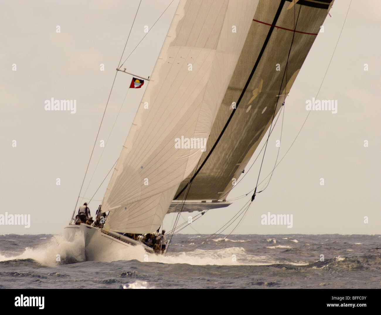 Ranger compete in antigua classic regatta Foto Stock