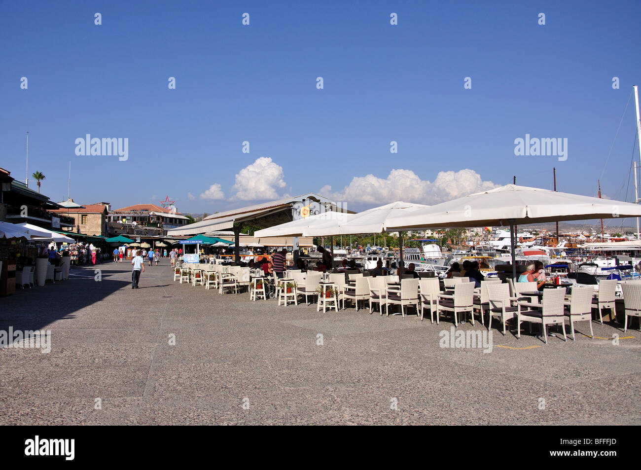 Porto di Pafo e Pafos, Distretto di Paphos, Cipro Foto Stock