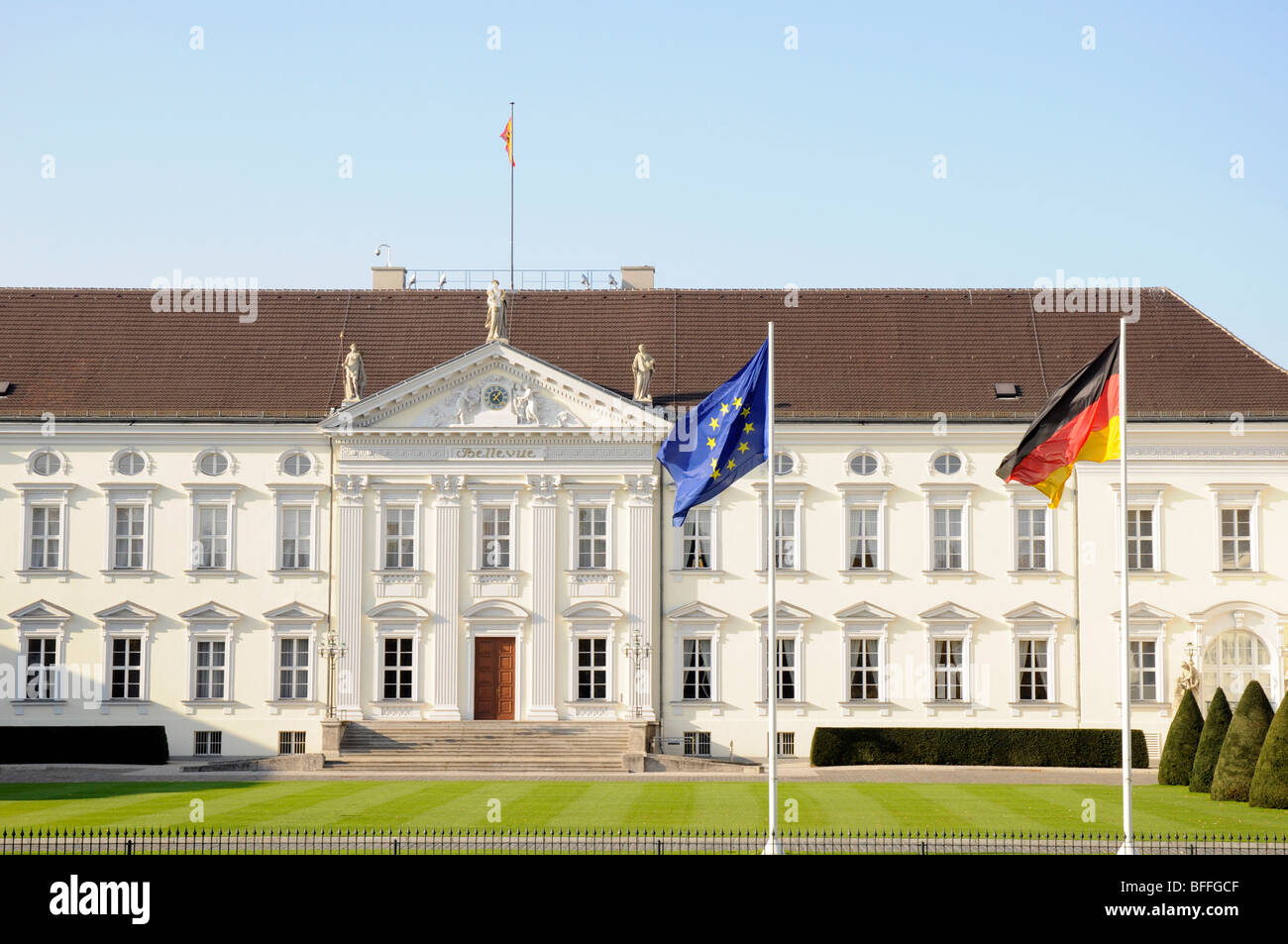 Schloss Bellevue di Berlino, Germania Foto Stock