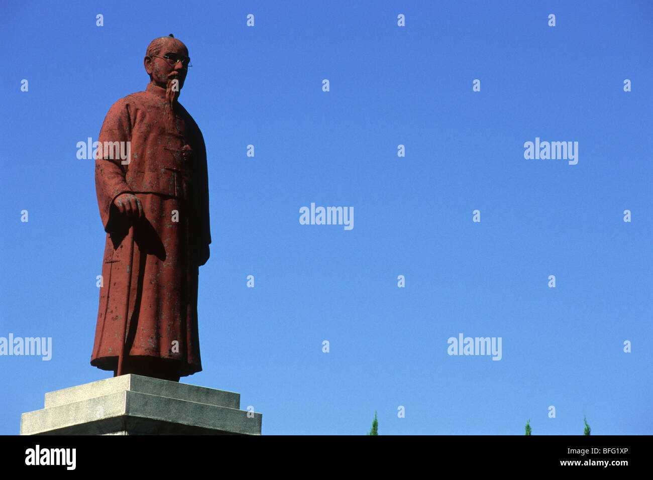 Lin Sen statua, Jie Shou Park, Taipei, Taiwan R.O.C. Foto Stock