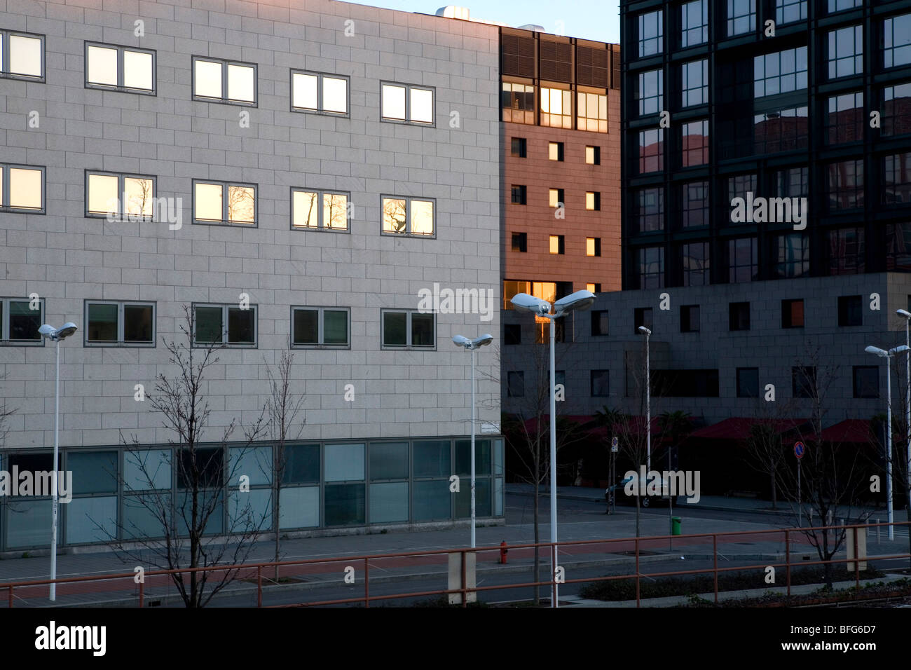 Quartiere Bicocca Milano Italia Foto Stock