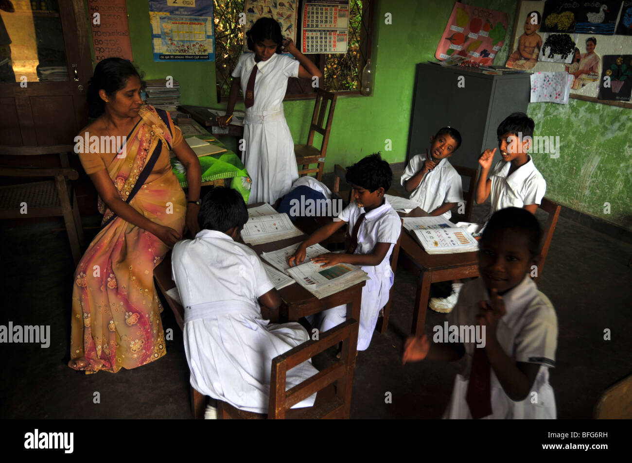 La Scuola per non vedenti e non udenti orfani, Sri Lanka Foto Stock